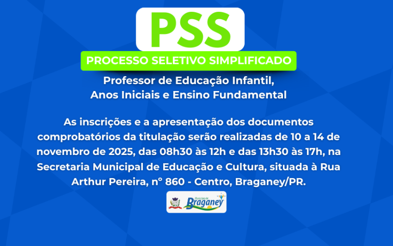 PROCESSO SELETIVO SIMPLIFICADO – PSS